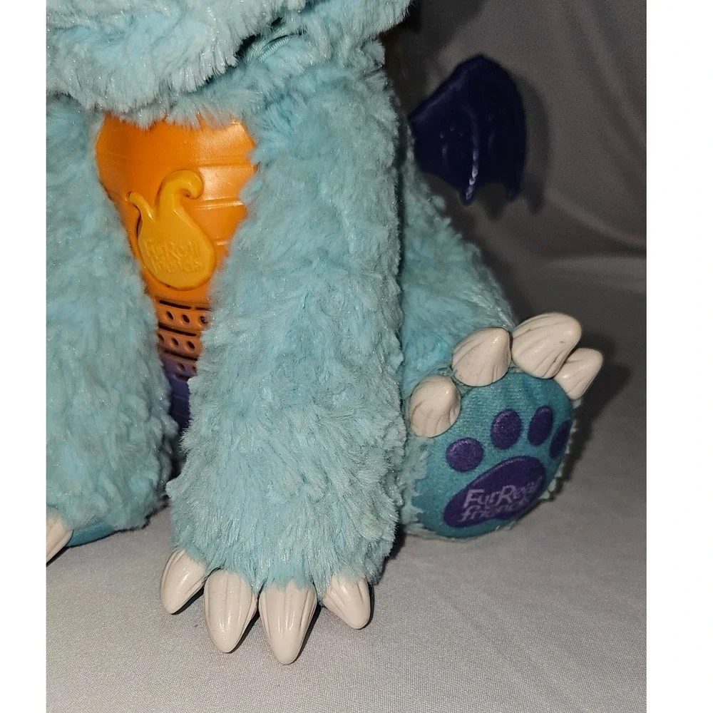 FurReal Friends‎ Torch My Blazin Dragon Interactive Plush Hasbro 2015 Blue B5142